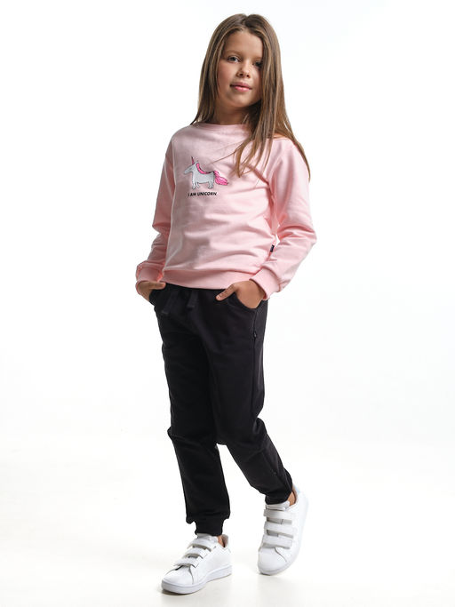 Комплект с брюками для девочки UD 6949 розов/черный - Mini maxi фото 4