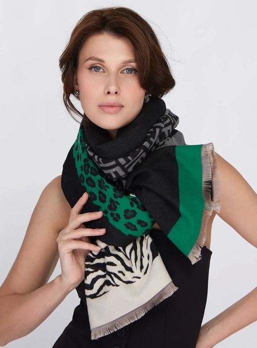 в СОСТАВЕ ШЕРСТЬ и КАШЕМИР! Большой,теплый двусторонний палантин - Tantino фото 21