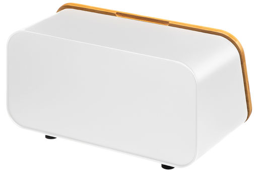 Хлебница 34*19*17 см Белая с бамбуковой крышкой-доской - Elan gallery фото 6