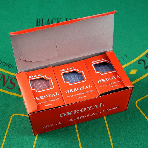 Цена за 2 шт. Карты игральные пластиковые «Royal», колода 54 шт., 8.8×5.7 см