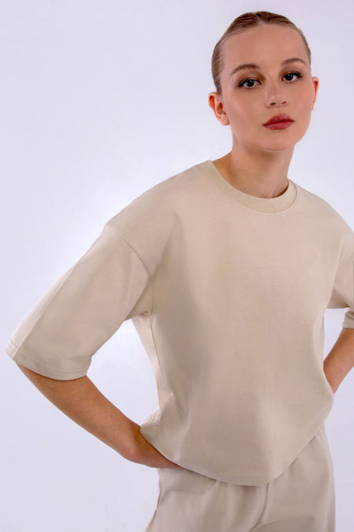 Арт. 10804/8 Домашний костюм с брюками 44-52 (5 шт) Цвет:бежевый