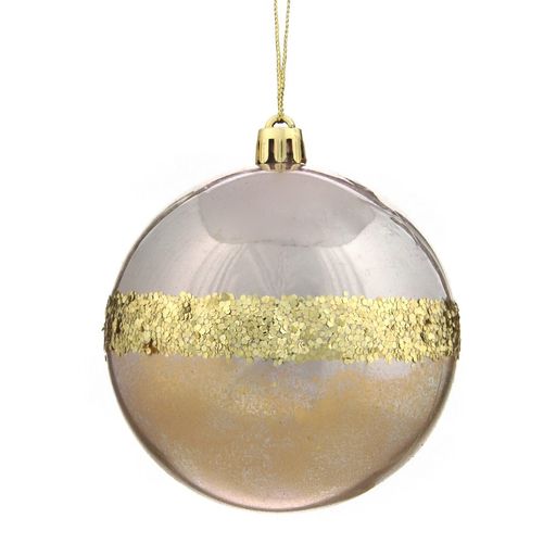 Набор из 12шт Украшение новогоднее Шар "Золотое кольцо Сатурна", D8 см L35 W26 H9 см D8 см