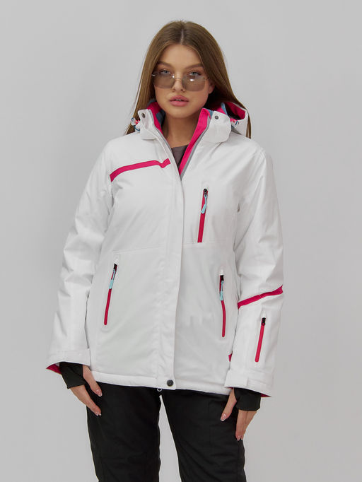 Горнолыжный костюм женский зимний белого цвета 07091Bl - Chunmai фото 12
