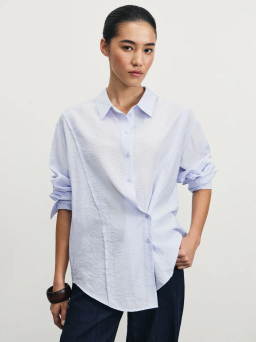 Рубашка асимметричного кроя из вискозы / Zarina