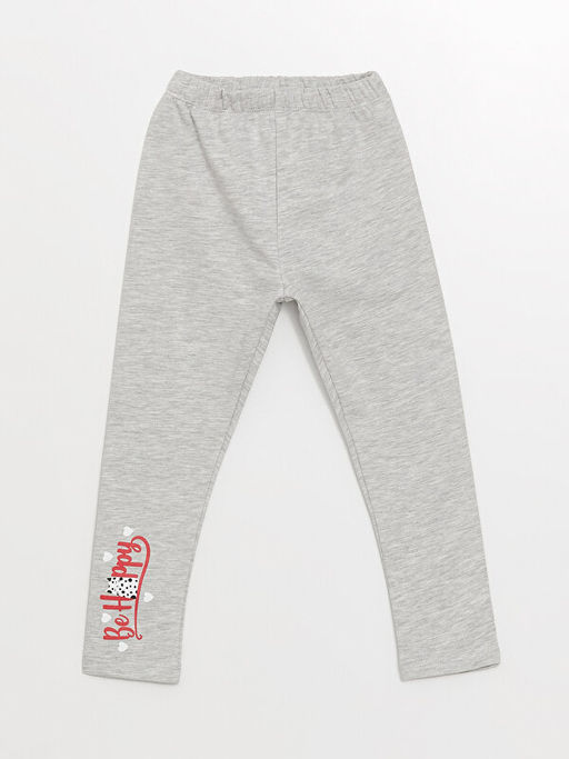 Beli Lastikli Bask?l? K?z Bebek Tayt 2li