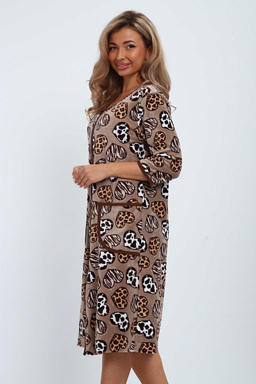 Халат велюровый на молнии (941-6) - Плиона фото 108