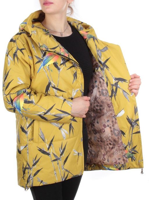 806 YELLOW Куртка демисезонная женская (100 гр. синтепон) - Фабричный китай фото 8