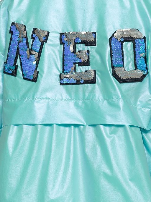 PELICAN, плащ для девочек, Бирюза  фото 4