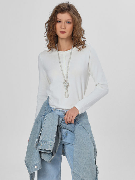 Джемпер женский белый - Mark formelle фото 5