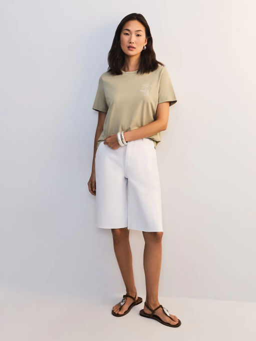 Футболка из хлопка с принтом ZR2605013411-12 / Zarina