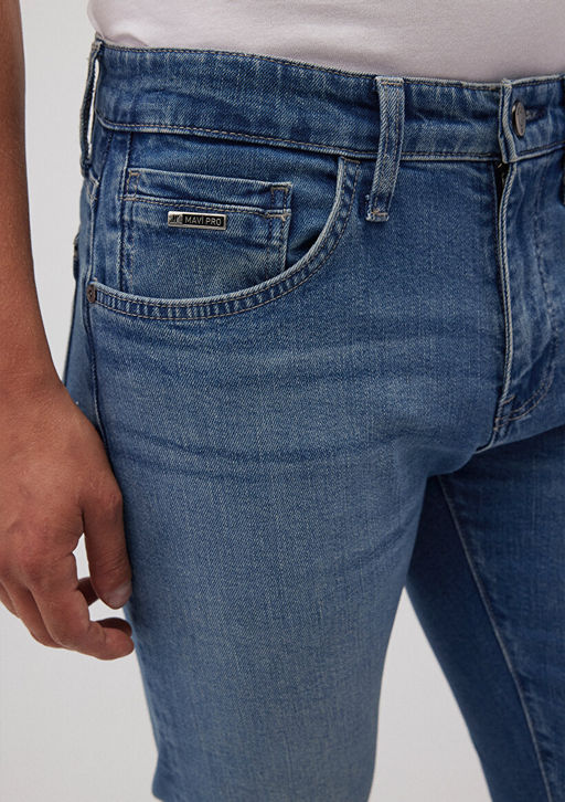 Jake Mavi Pro Golgeli Indigo Mavisi Jean Pantolon  фото 6