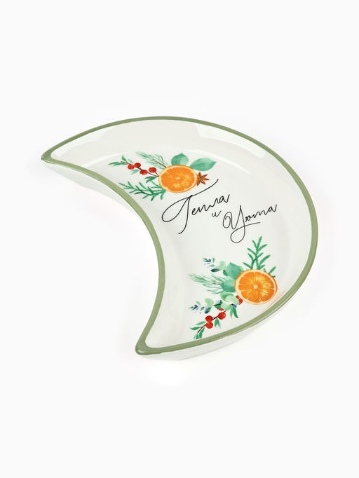 Тарелка новогодняя плоская «Тепла и уюта», 10.5×20 см, ручная работа