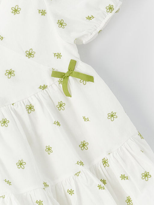 Kruvaze Yaka Nak??l? K?z Bebek Elbise - Waikiki фото 3