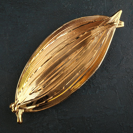 Блюдо сервировочное «Бамбук», 29×11×2 см, цвет золотой