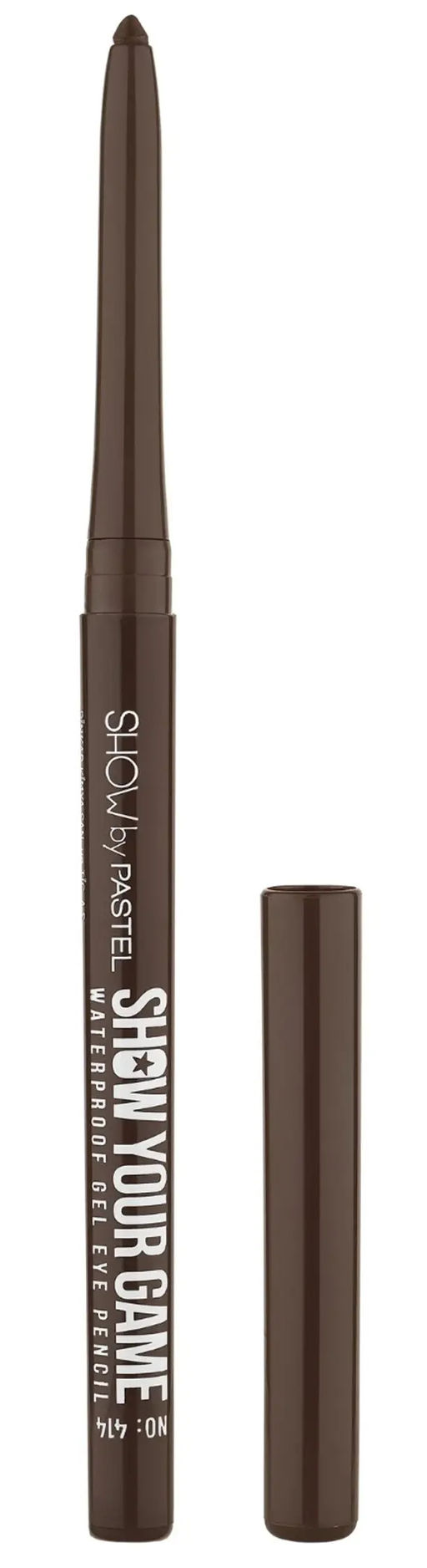 Контур для глаз гелевый Show Your Game Waterproof Gel Eye Pencil, 414 коричневый 410414