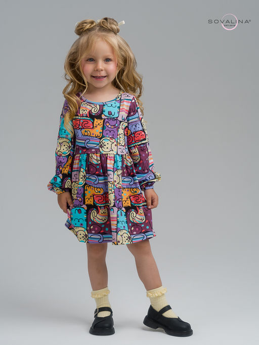 Платье Моана коты в горошек - Sovalina фото 4