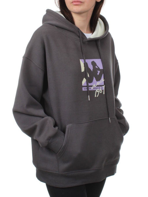 2310PG-19901 GRAY Толстовка женская (100% хлопок)