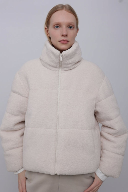 Стеганая куртка из искусственной овчины - Incity фото 7