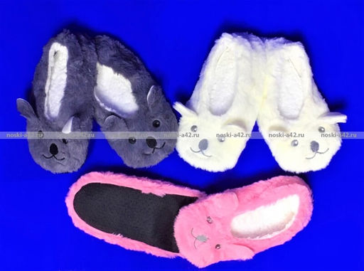 Цена за 2 пар. 2 ПАРЫ - ПОДАРОЧНЫЙ НАБОР Носки-тапочки с мехом Мордочки ЖЕНСКИЕ 38-41 (длина подошвы 24-25 см) - For you фото 10