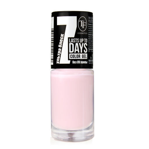 TF Лак для ногтей COLOR GEL тон 201 Light pink/Нежно-розовый 8мл