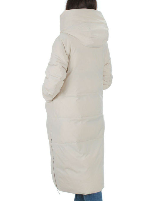 22373 BEIGE Пальто зимнее женское облегченное (150 гр. холлофайбера) - Fashion фото 4