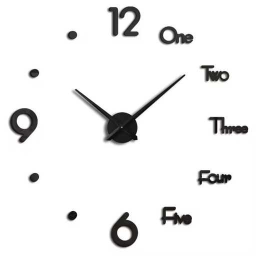 Часы настенные интерьерные «Аба», 3D, наклейка, плавный ход, d=70 см