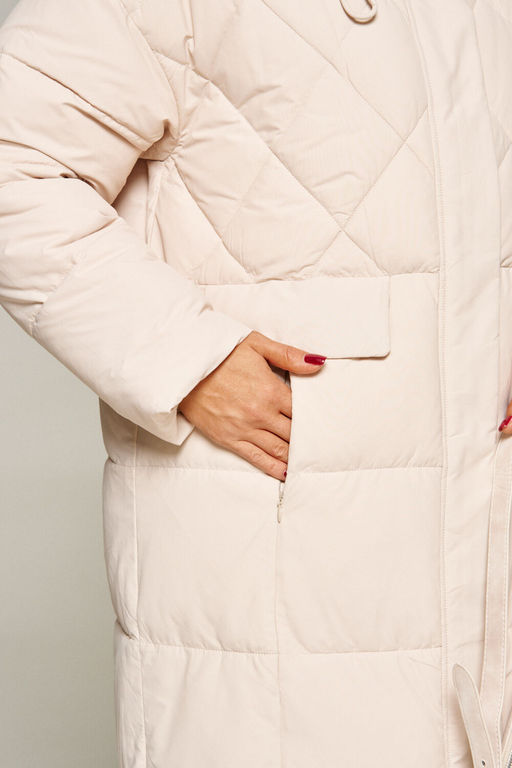 Пальто Beautiful Free 8016 молочный