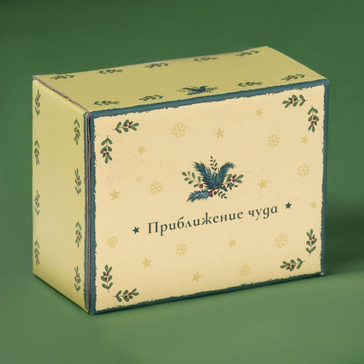 Салфетница новогодняя Доляна «Приближение чуда», 9.5×4.5×7 см, доломит, белая