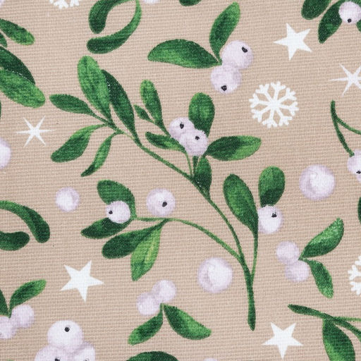 Скатерть новогодняя Доляна Frosty berries 149×220+/- 3 см, 100% хлопок, рогожка 164 г/м²
