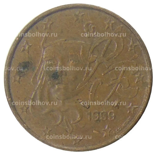 1 евроцент 1999 года Франция