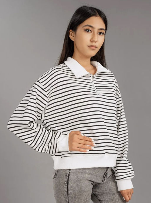 K12898 Свитшот OVER SIZE ЧЕРНЫЙ