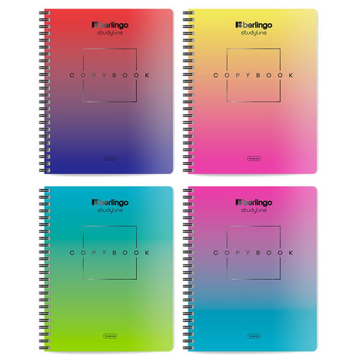 Тетрадь 96л. на спирали Berlingo "Radiance" клетка (CBs_96005) soft-touch ламинация, блок 80г/м2