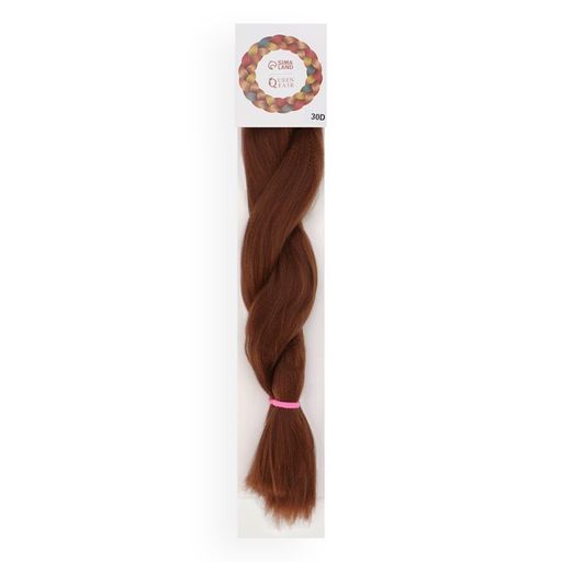 SOFT DREADS Канекалон однотонный, гофрированный, 60 см, 100 гр, цвет каштановый(#30) - Queen fair фото 3