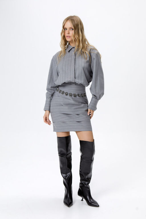 Платье Pirs 6281 серый  фото 2