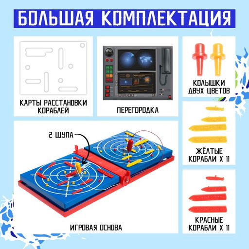 Настольная игра Морской бой. Битва за океан - Лас играс kids фото 10