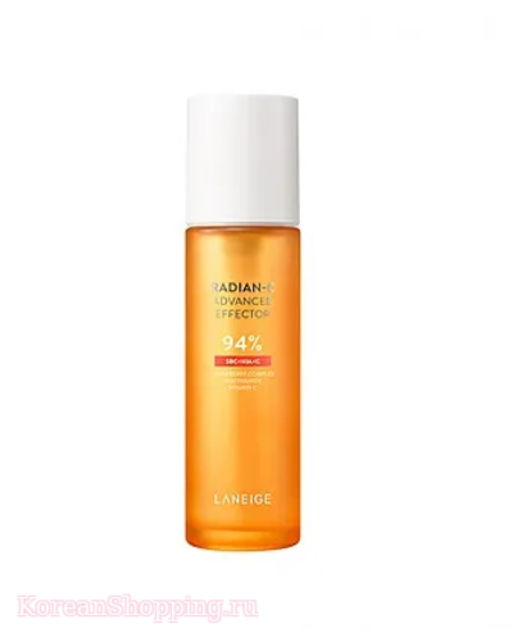 15мл Эссенция увлажняющая витаминная для сияния кожи LANEIGE Radian-C Advanced Effector  фото 2