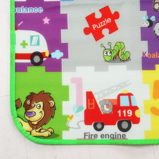 Игровой коврик для детей на фольгированной основе Малыши зверята, размер 180х150x0,5 см, Крошка Я  фото 4