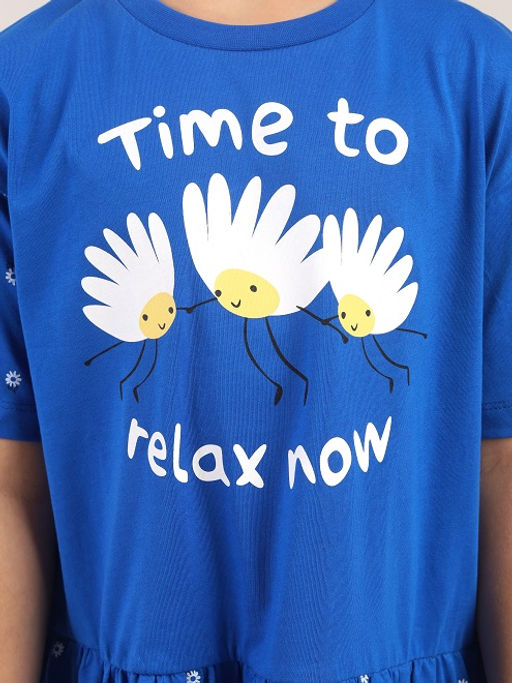 CRB wear / CWKG 63935-42 Платье для девочки,синий  фото 3