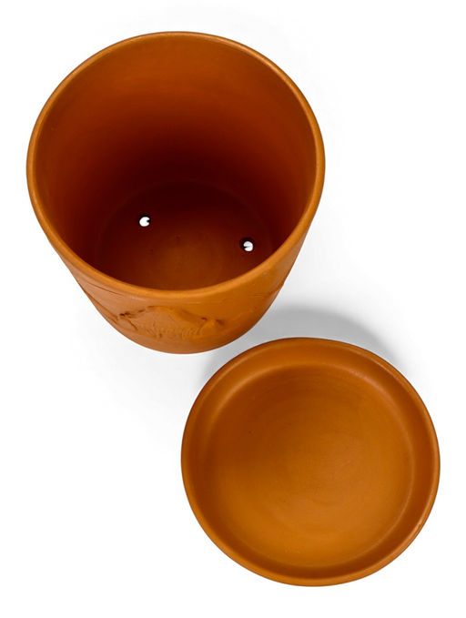 Горшок цветочный с поддоном 2,6 л, d18/h16 см терр-т керамика, "Голландия" (М)