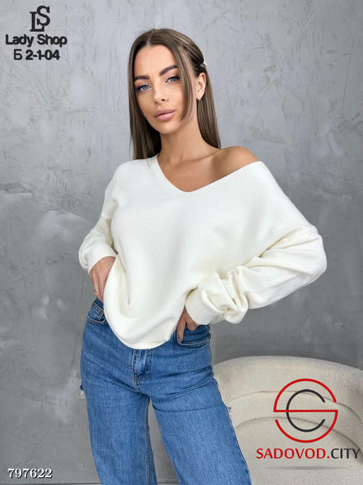 Свитер с V-образным вырезом - Bruno фото 3