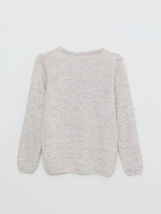 Bisiklet Yaka Nak??l? Uzun Kollu K?z ?ocuk Triko Kazak - Waikiki фото 2