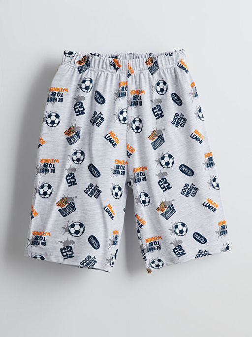 Beli Lastikli Erkek ?ocuk Pijama ?ort 2li