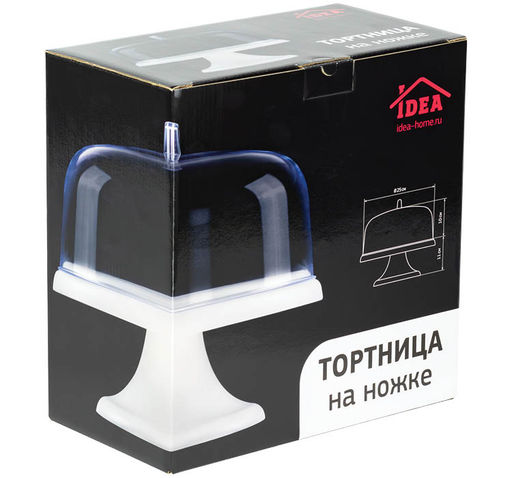 Тортница на ножке 290*290*155мм арт.М1119