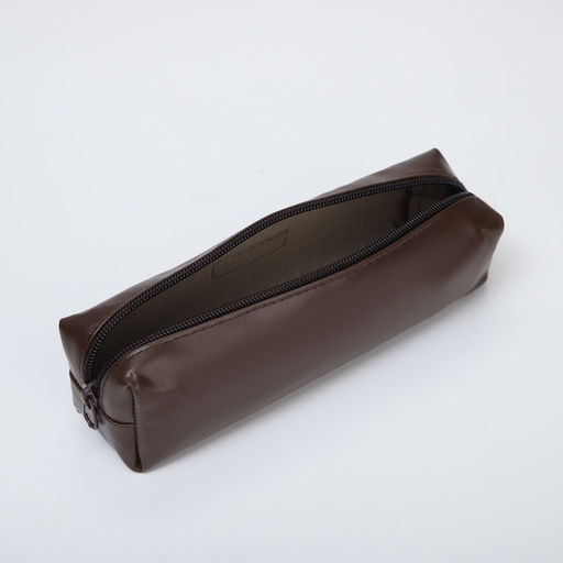 Косметичка-пенал на молнии Style, коричневая - Simaland фото 3
