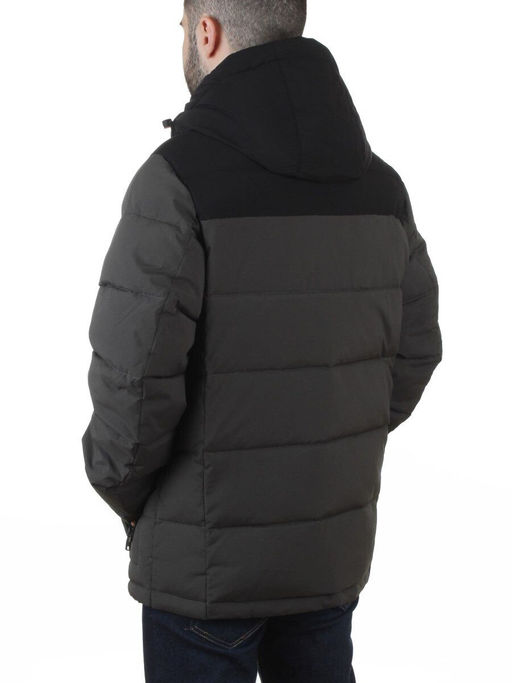 62042 DK. GREEN/BLACK Куртка мужская зимняя (200 гр. холлофайбер)