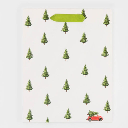 Цена за 2 шт. Пакет подарочный новогодний ламинированный «Ёлочки», MS 18 х 23 х 10 см