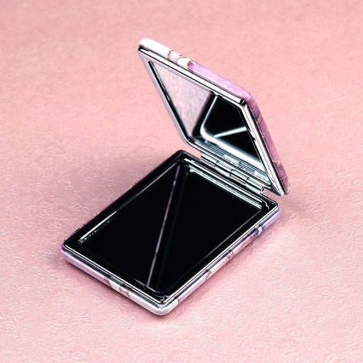 Зеркало карманное 6х8,5 см / GT354 /уп 50/300/ кожзам, стразы микс - Галеонтрейд фото 7