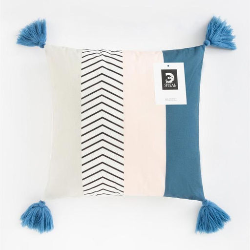 Наволочка декоративная Этель Перо 40х40 см, 100% п/э, велюр  фото 7