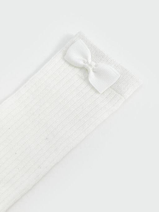 Fiyonk Detayl? K?z ?ocuk Diz Alt? ?orap