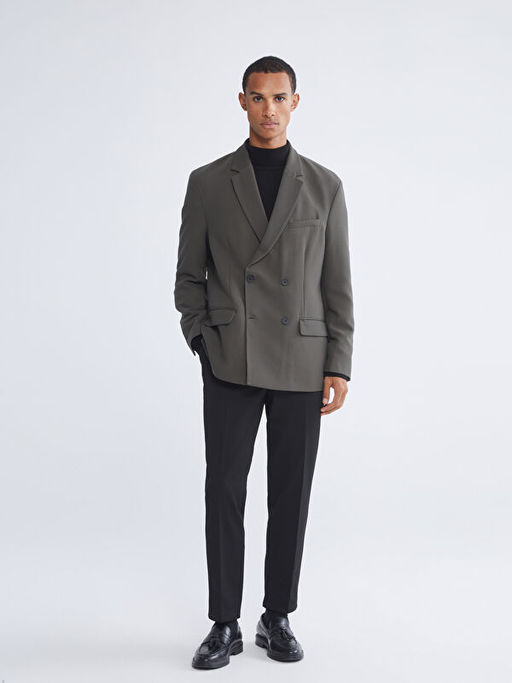 Standart Kal?p Erkek Blazer Ceket